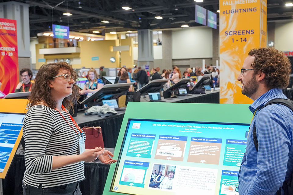 e-poster session at the AGU Fall Meeting