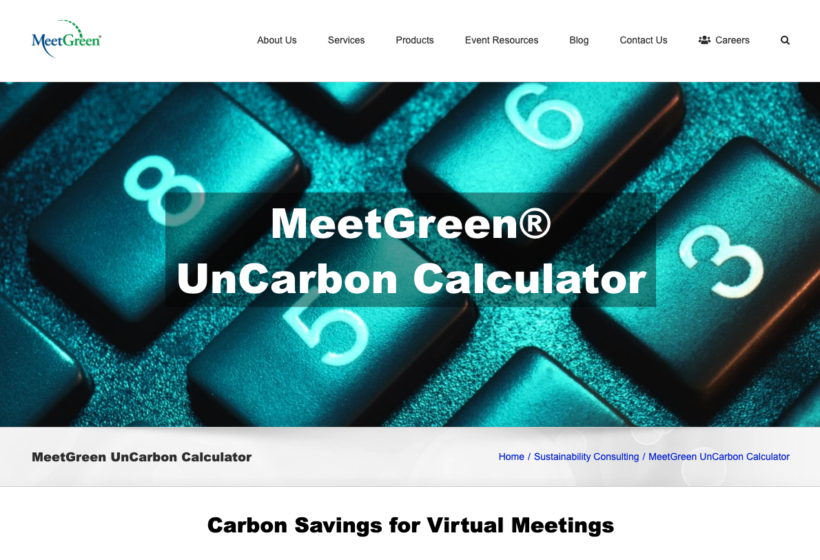 Conference Sustainability meet green calculator
