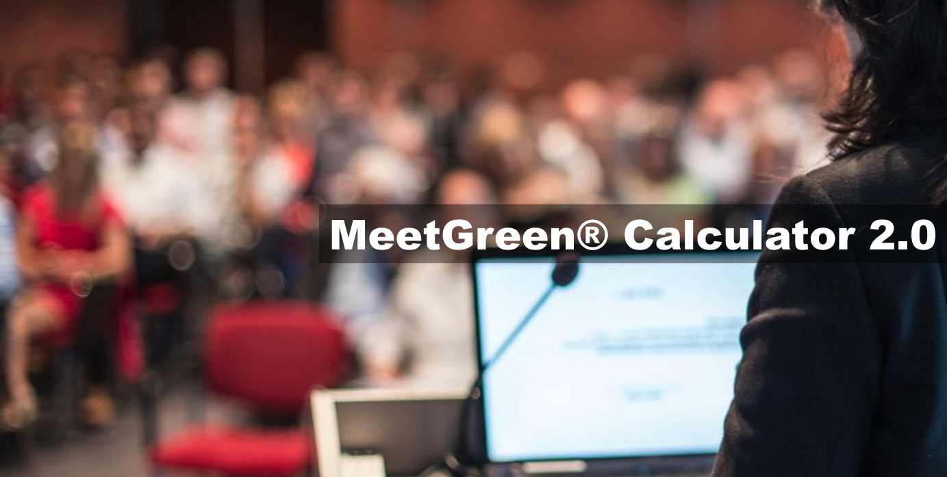Screenshot from the MeetGreen® Calculator 2.0 web page 