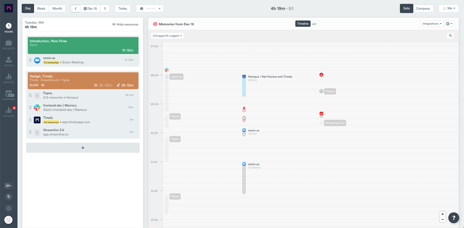 Timely productivity app