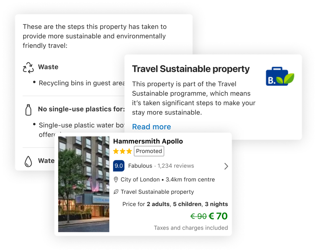 Conference Sustainability booking.com app
