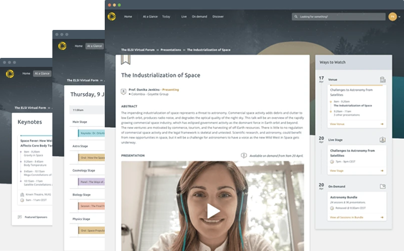 Abstract Management landing page